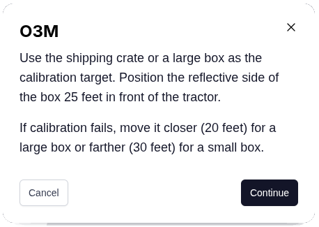O3M Cal Step 2